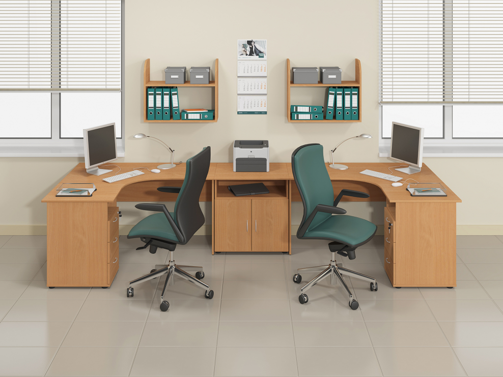 Расстановка мебели в офисе