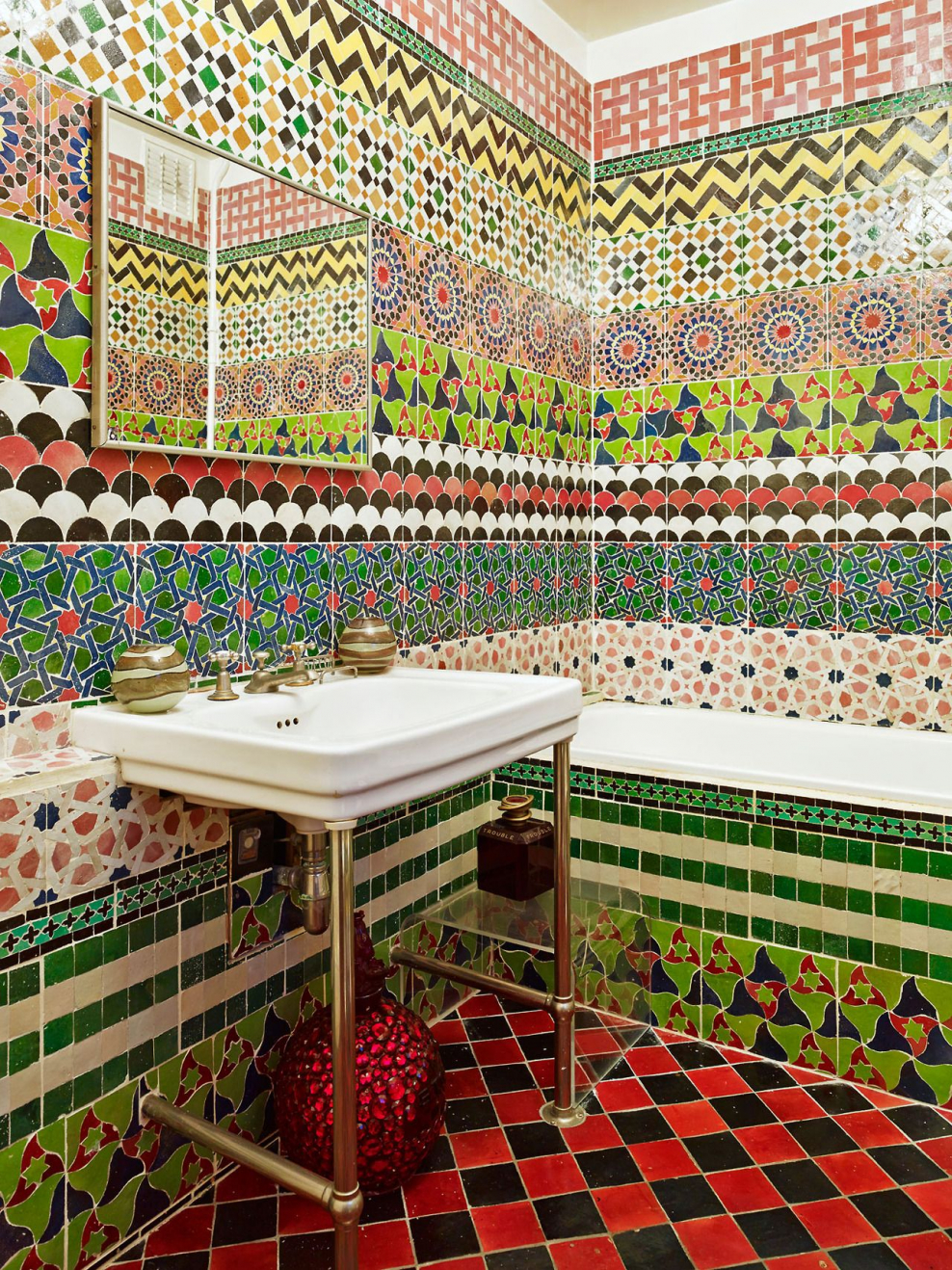 Зеленая плитка в Восточном стиле