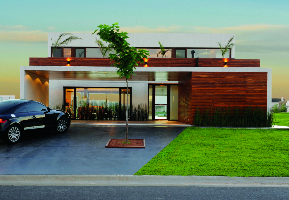 Гараж с панорамным остеклением