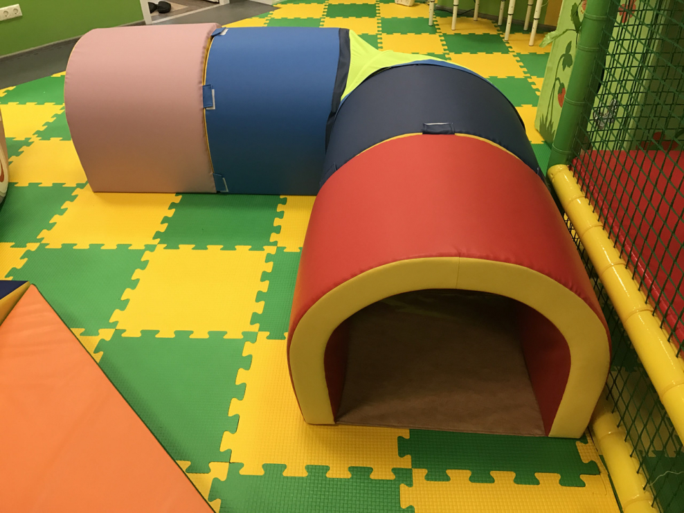 Игровой Лабиринт тоннель полукруглый (угловой), 5 секций