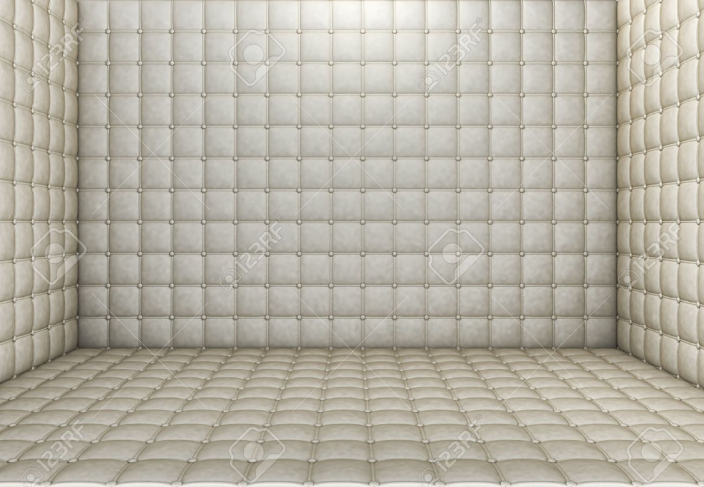 Белая комната с мягкими стенами