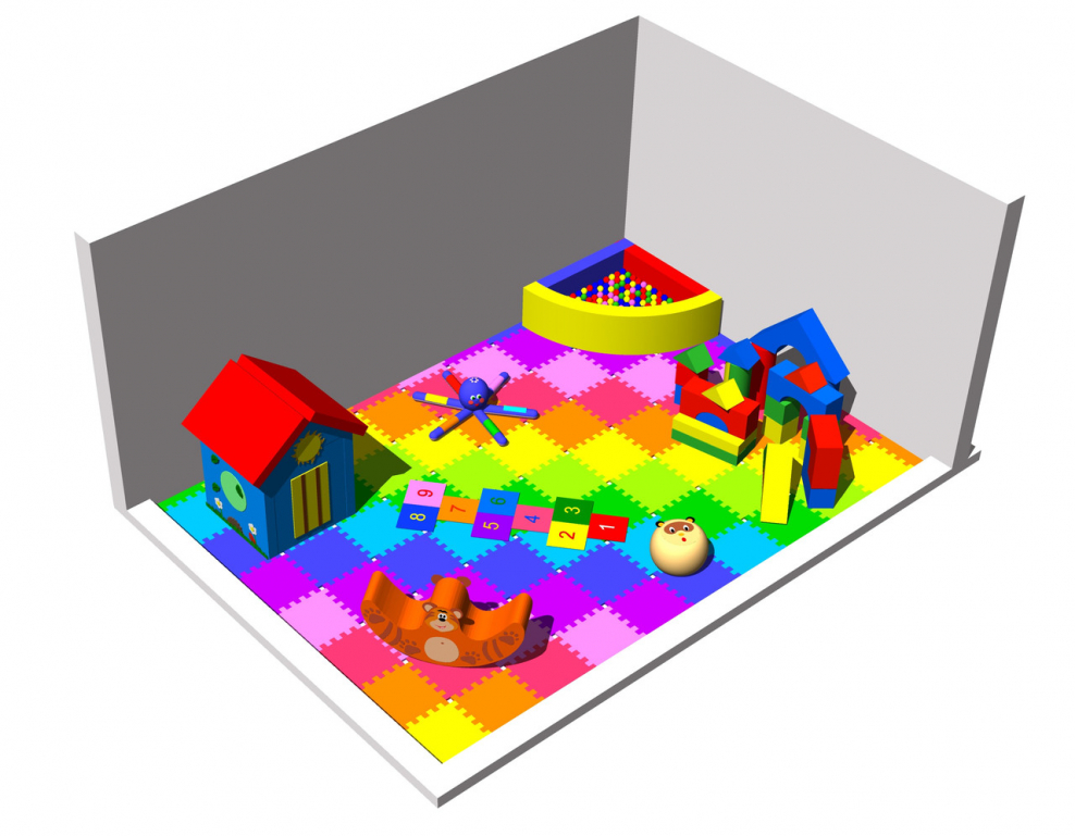 Мягкая детская площадка