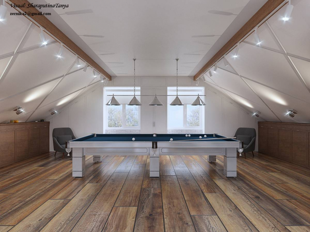 Бильярдная в стиле Минимализм