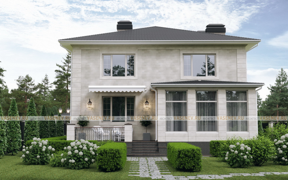 Одноэтажная усадьба Неоклассика