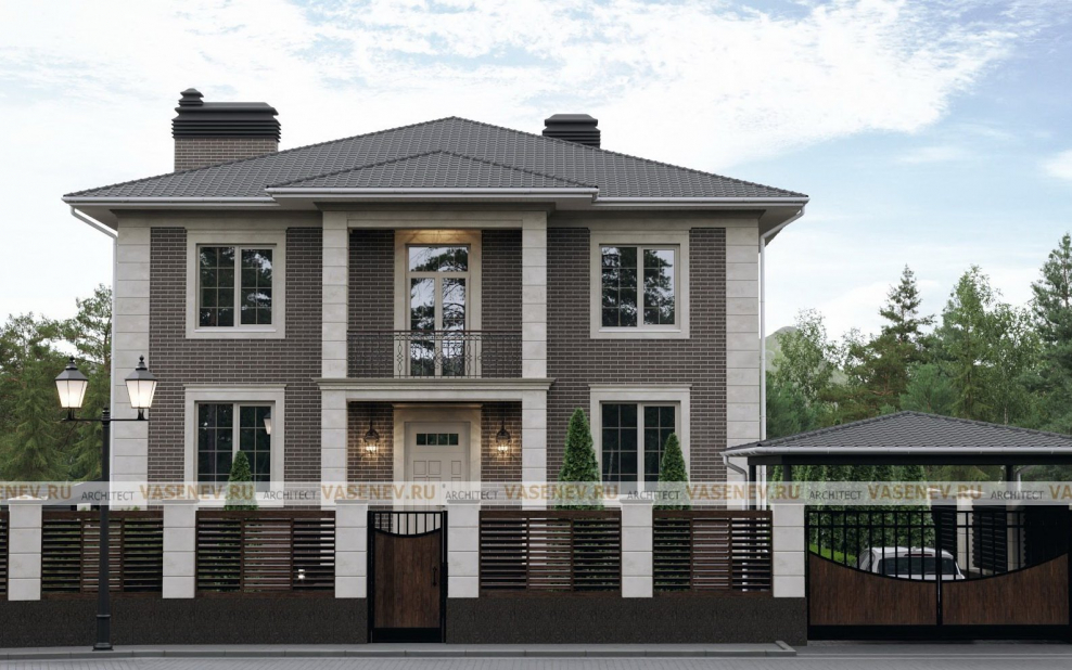 Коттедж в стиле неоклассицизм