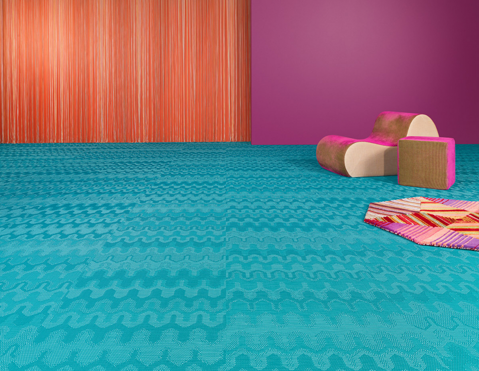 Ковровое покрытие бирюза