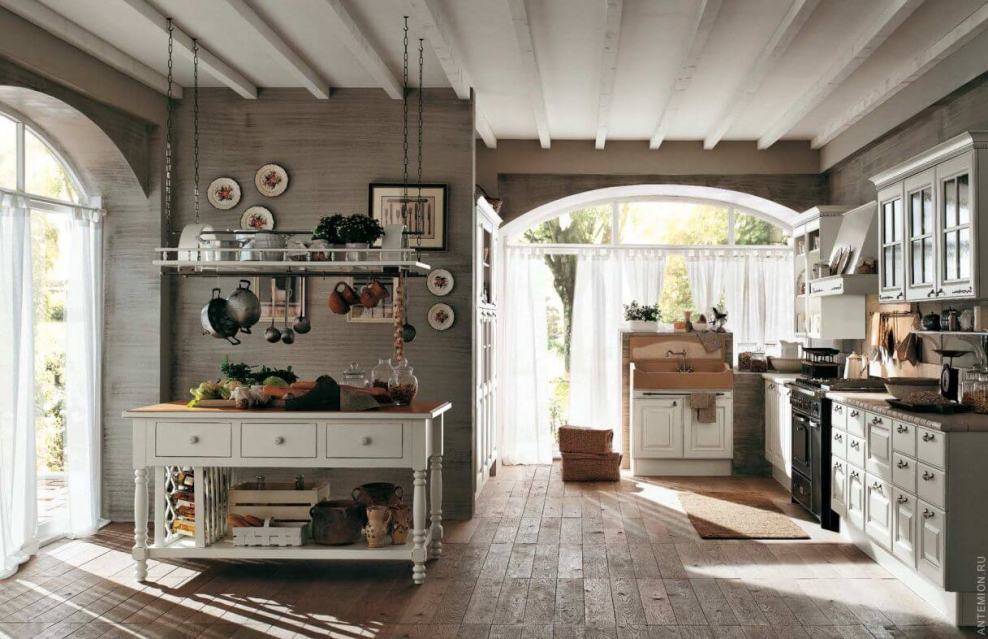 Кухня деревенский стиль Прованс Шале
