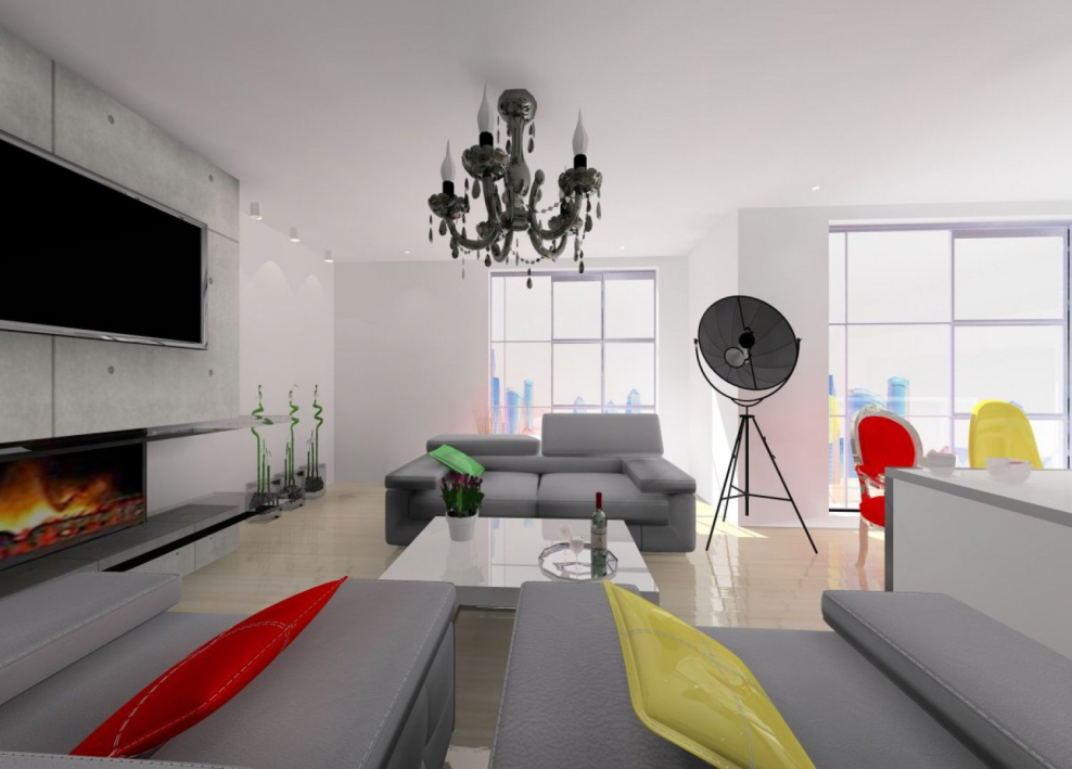 Юджин Байс квартира в серых тонах