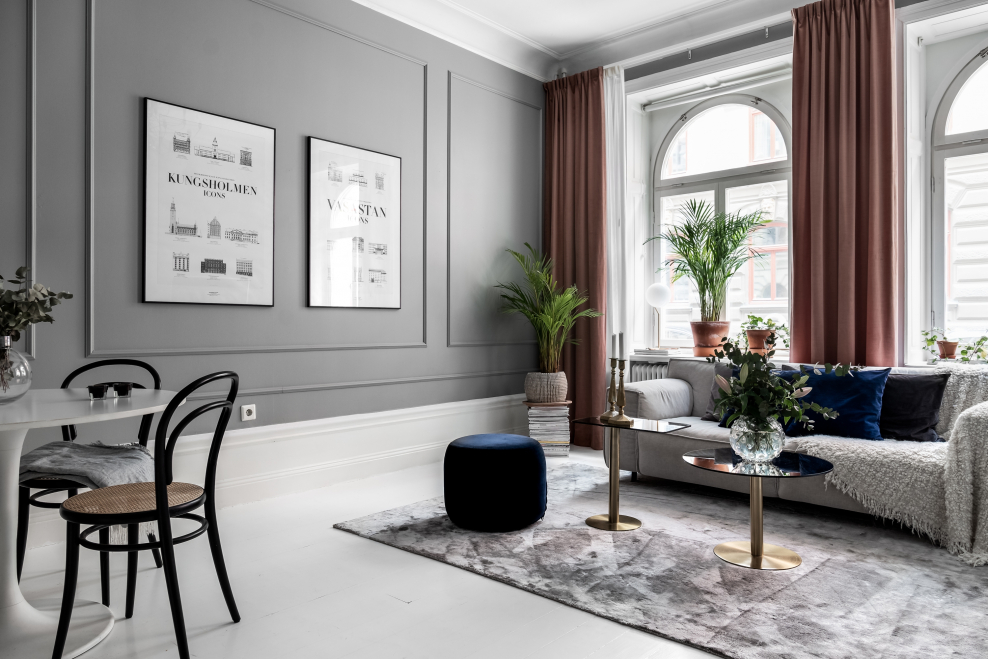 Молдинги в скандинавском интерьере