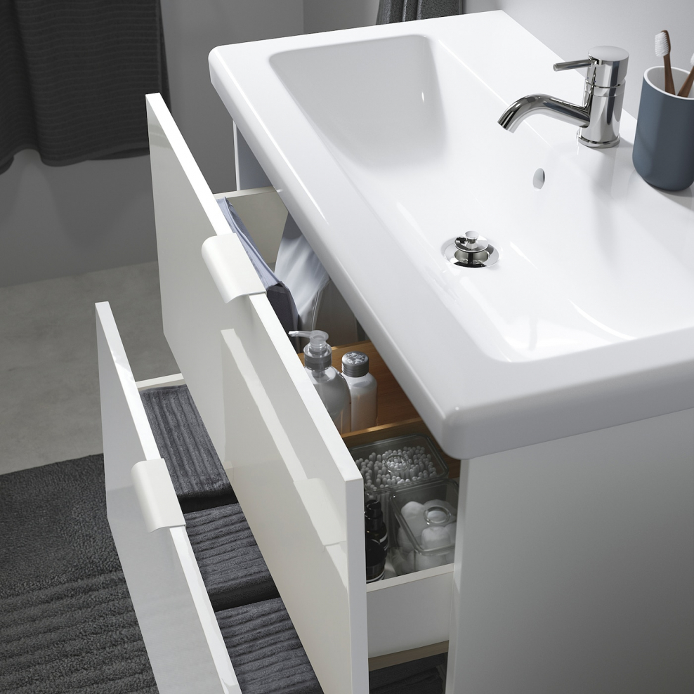 Fiskån Фискон шкаф для стиральной машины, белый64x40x203 см