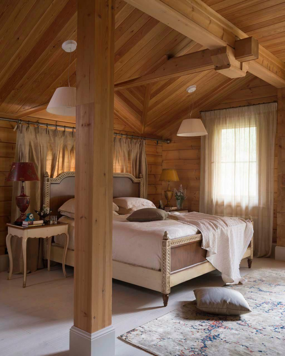 Интерьер деревянной бани