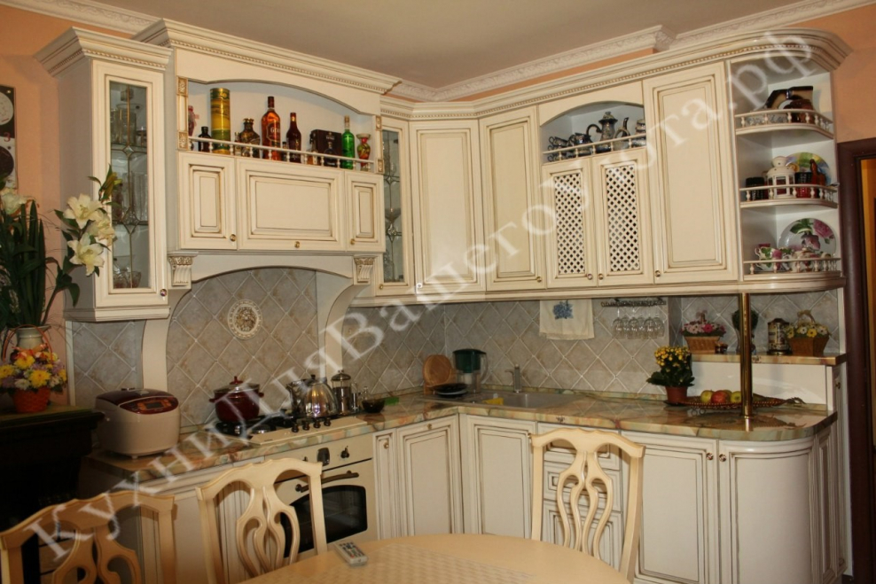 Кухня Ника ясень патина