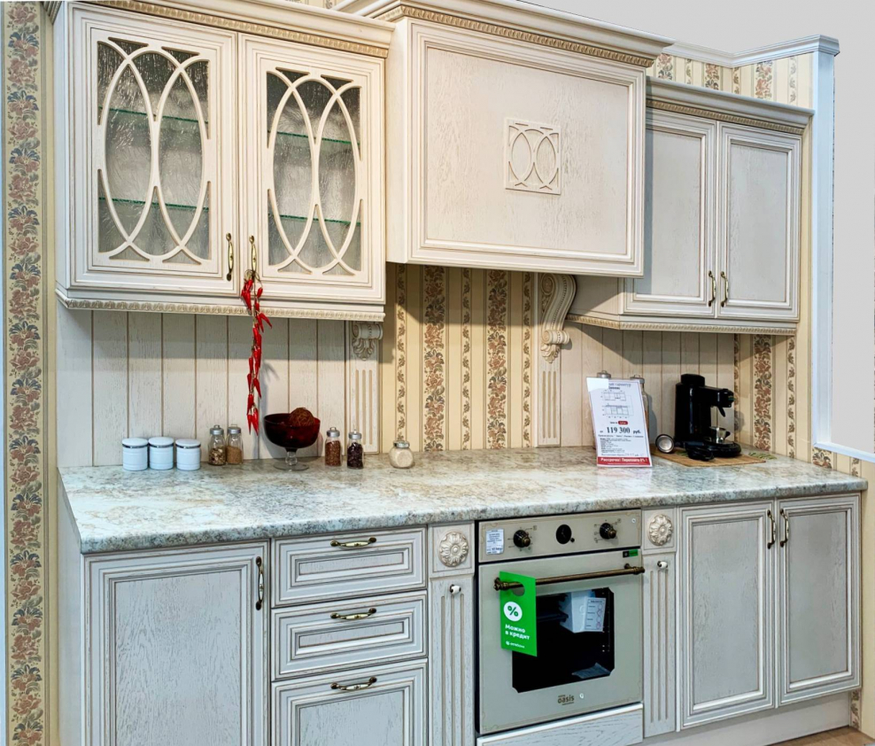 Арва мебель белая патина серебро