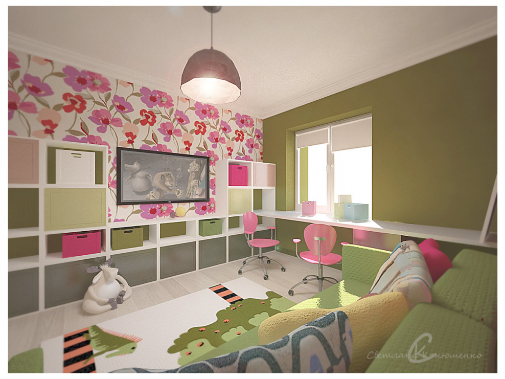 Цветовая гамма для детской комнаты