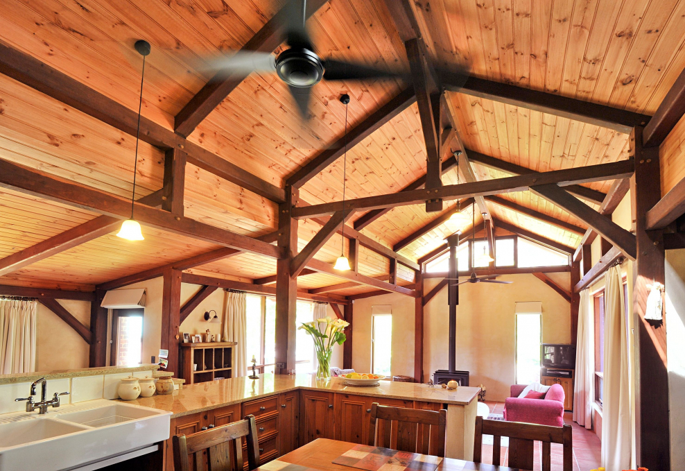 Интерьер в стиле фахверк внутри