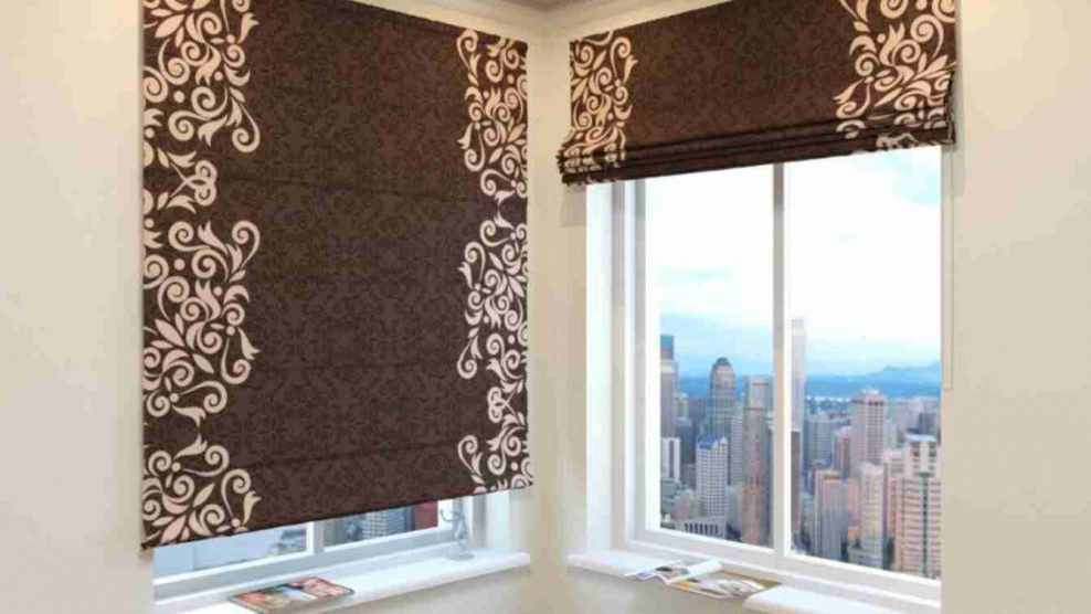 Римская штора Эскар тканевая (красный), 100х160 см