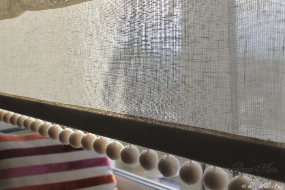 Римская штора черная