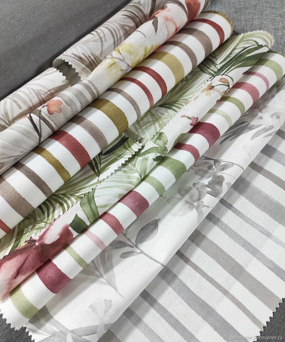 Римские шторы с кисточками