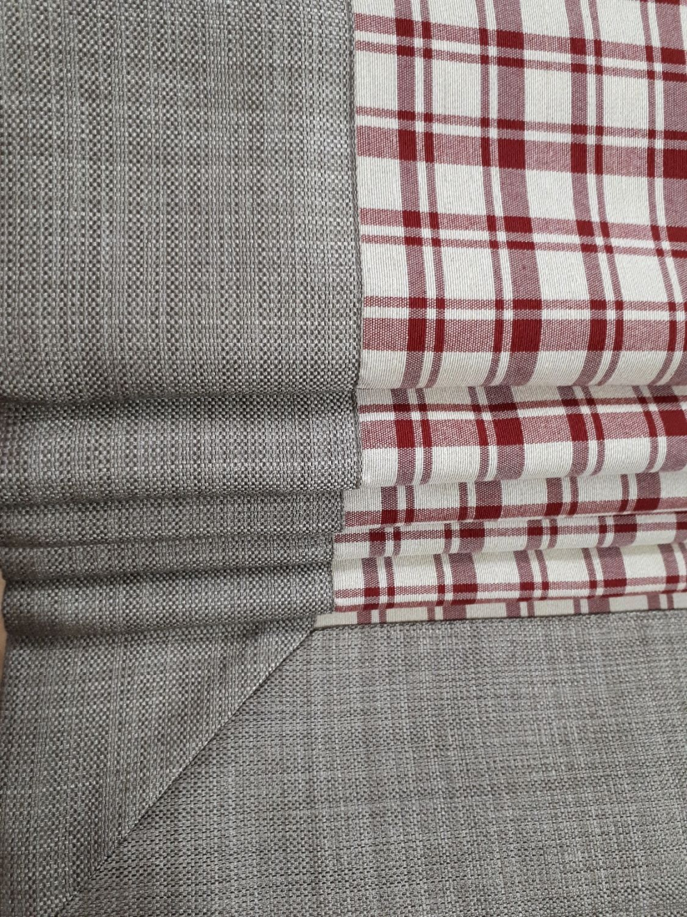 Ткань для штор в клетку