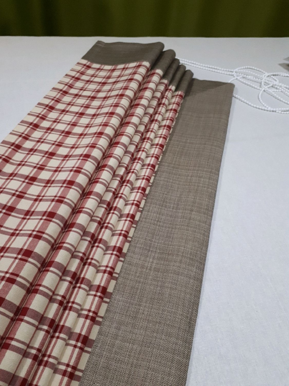 Римская штора Эскар тканевая (терракотовый)