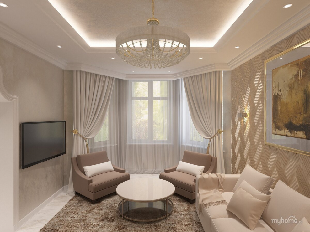 Кресло в интерьере однокомнатной квартиры