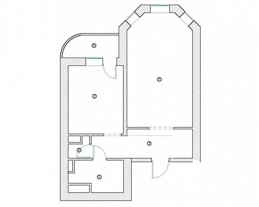 Планировка квартиры с эркером