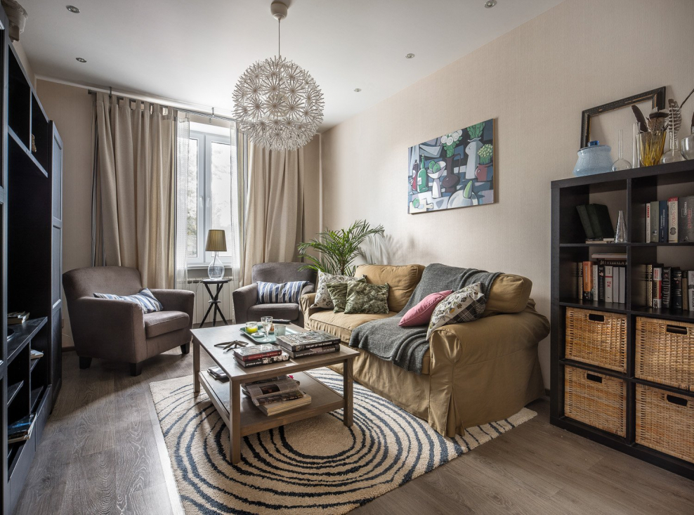 Гостиная в стиле икеа