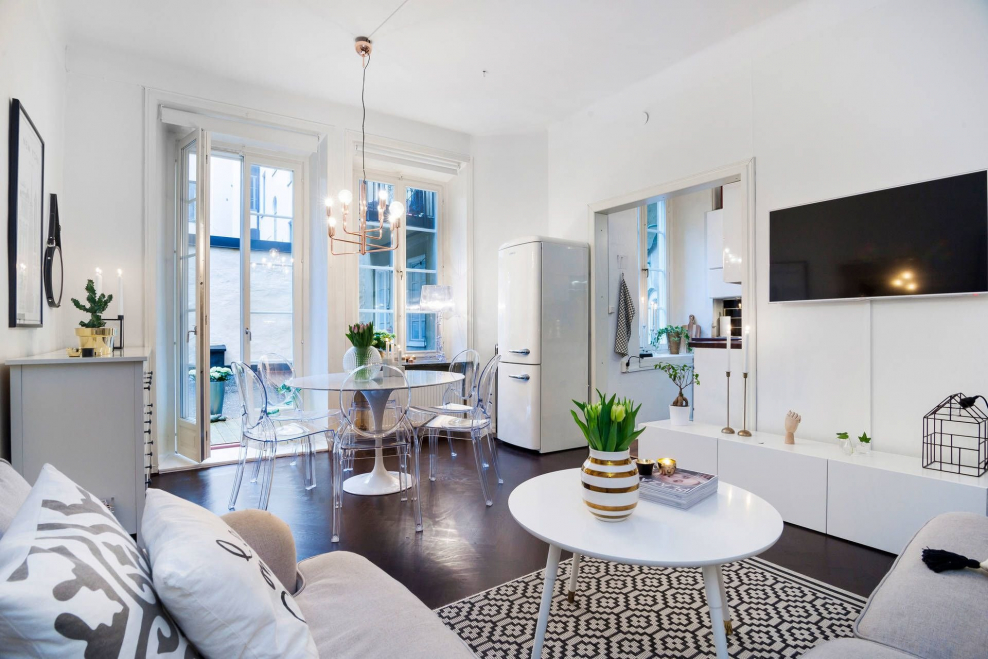 Интерьеры в скандинавском стиле с икеевской мебелью