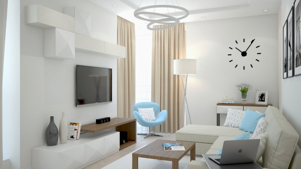 Светлая гостиная