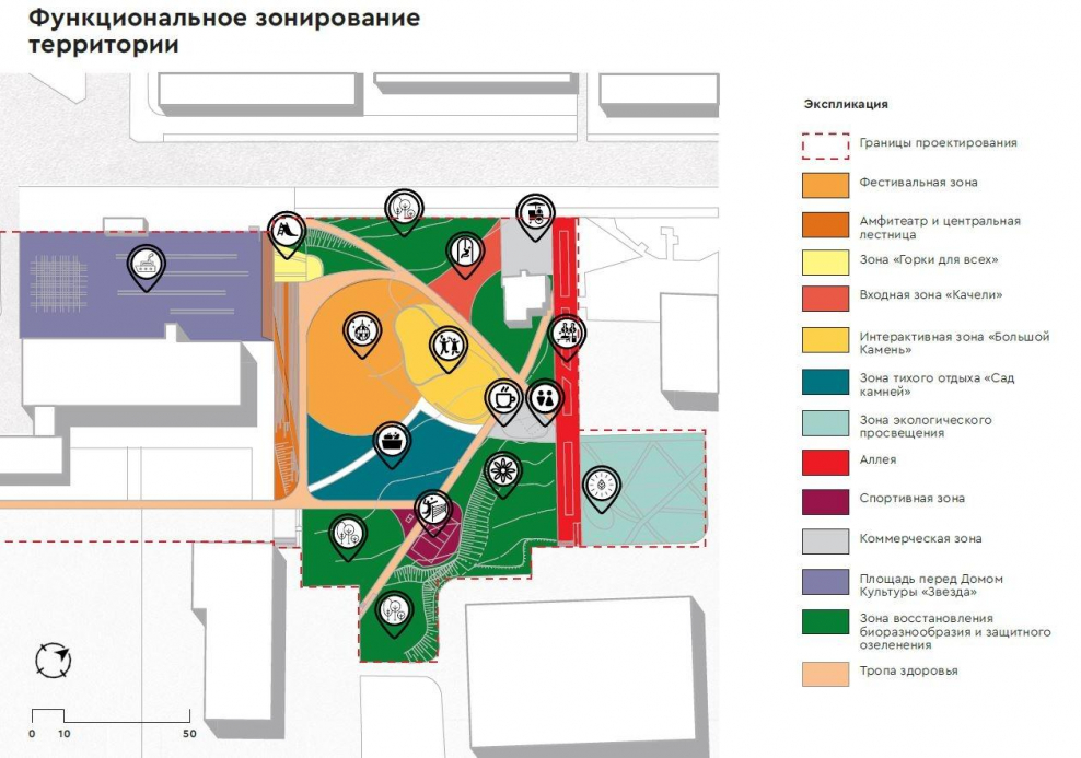 Функциональное зонирование кафе