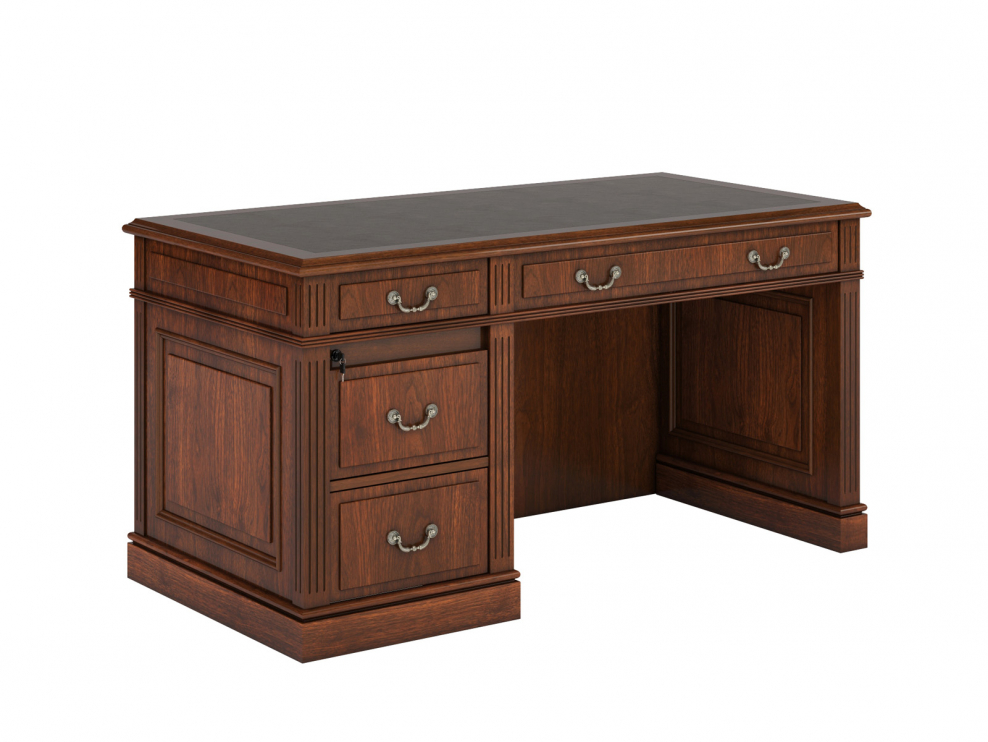 Ministero in-2090(т) стол письменный с тумбами/ta16g (200*90h80) (орех)