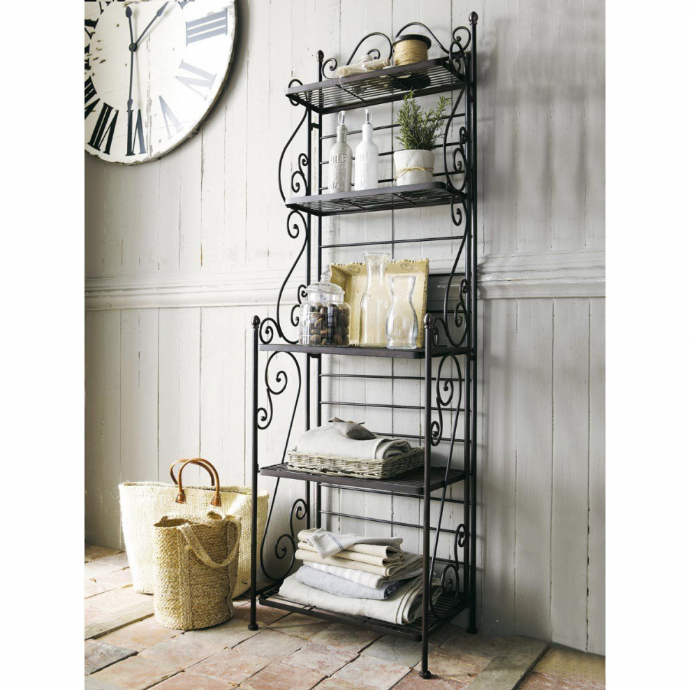 Стеллаж в ванную комнату в стиле Прованс