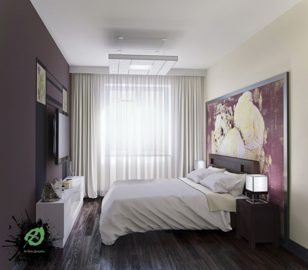 Интерьер спальни эконом вариант