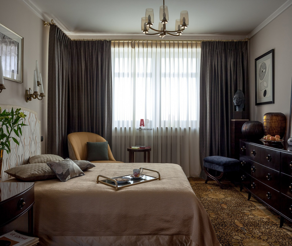 Занавески в мужскую спальню