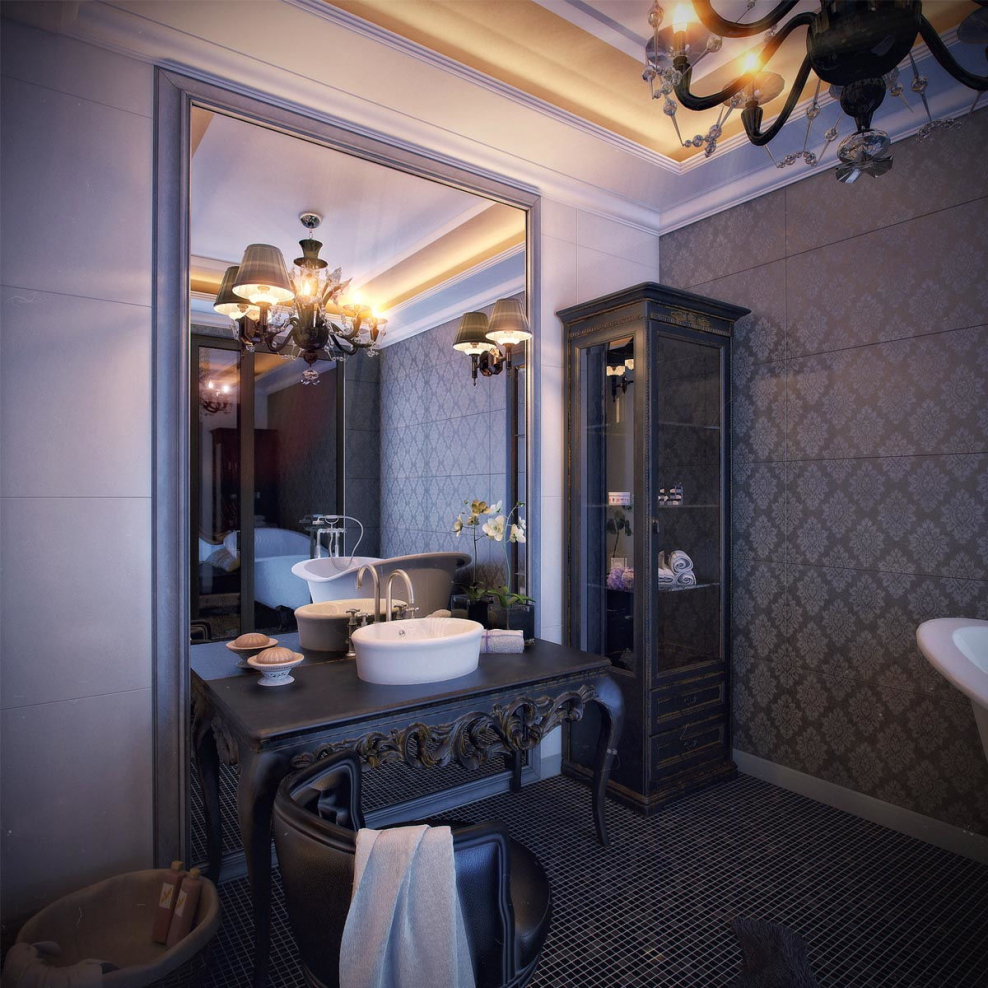 Ванная в стиле арт деко