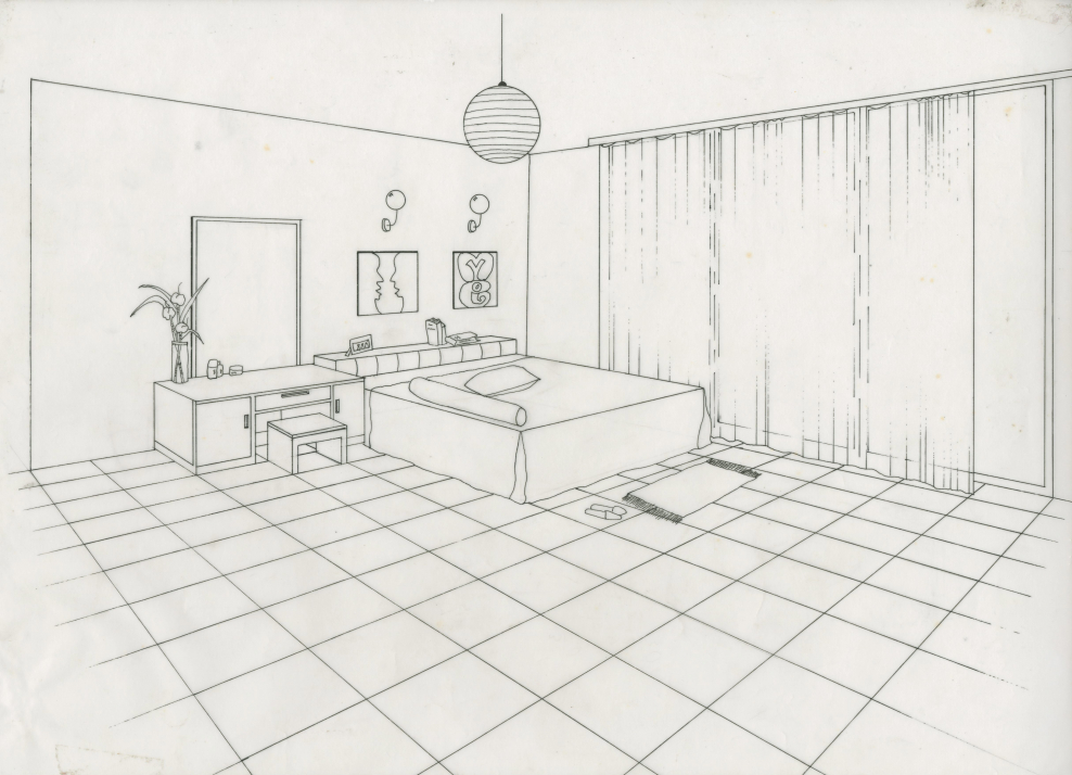 Интерьер комнаты изо