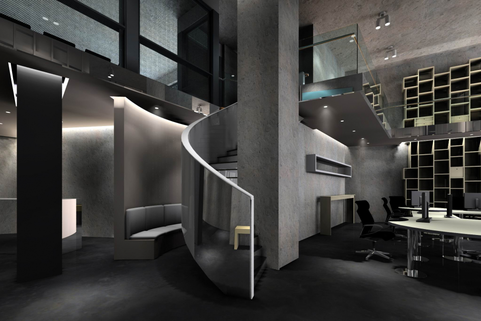 Стиль Hi-Tech офис