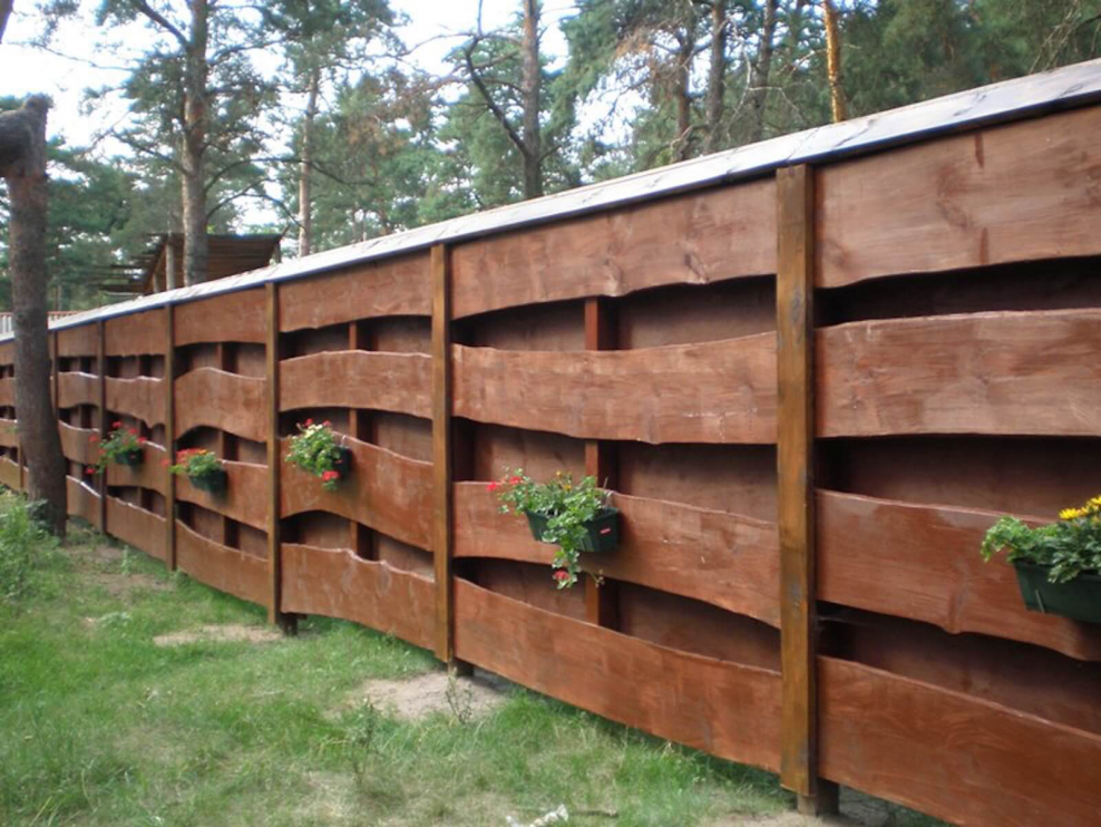 Забор канадская плетенка