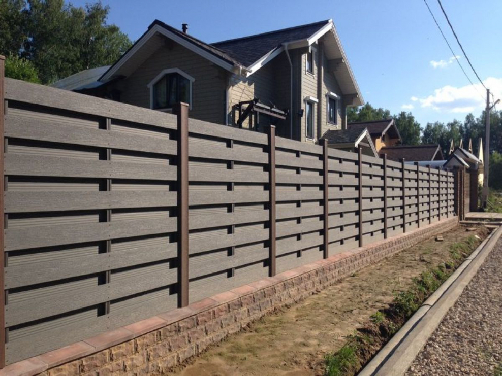 Забор евроштакетник ранчо