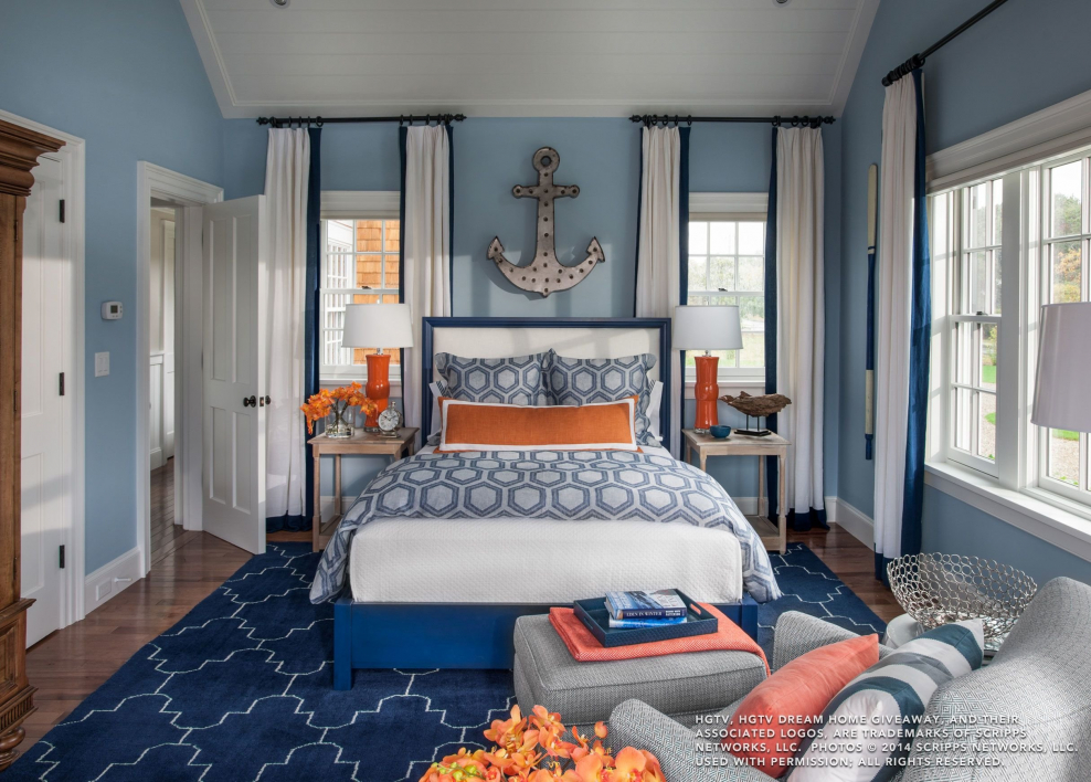 Спальня в морском стиле