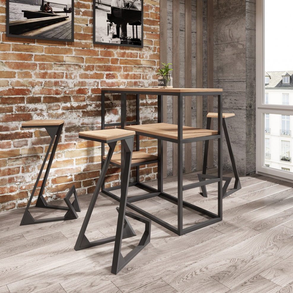 Столик в стиле лофт