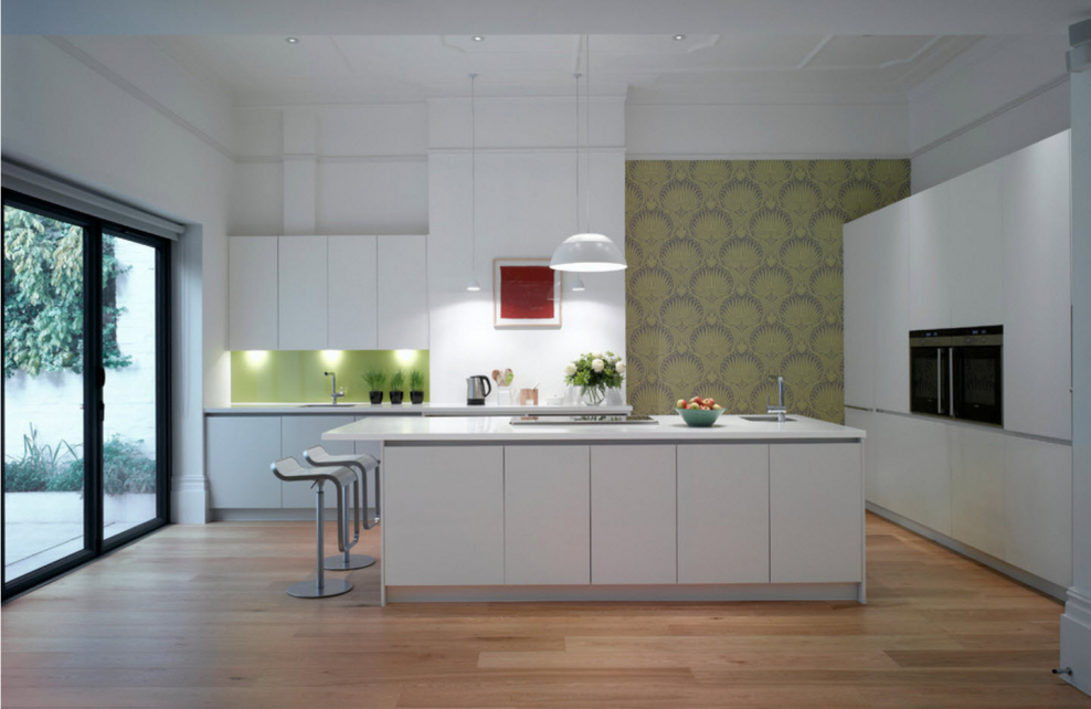 Кухня в современном стиле стены