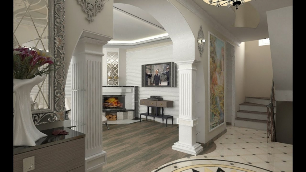 Гостиная с аркой