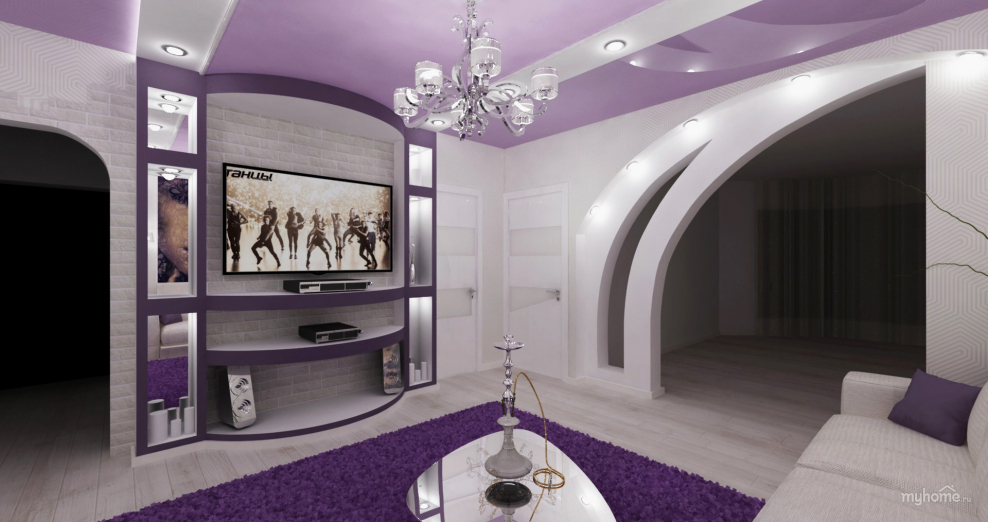 Зал с двумя арками