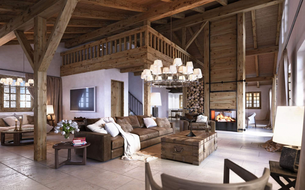 Шале в стиле рустик