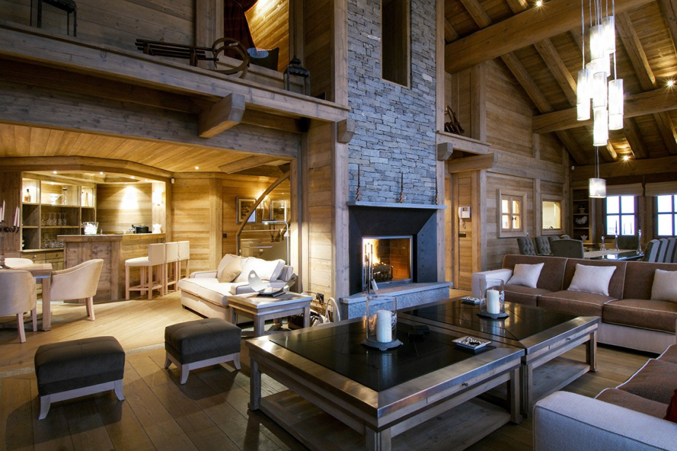 Шале интерьер второй свет Куршавель