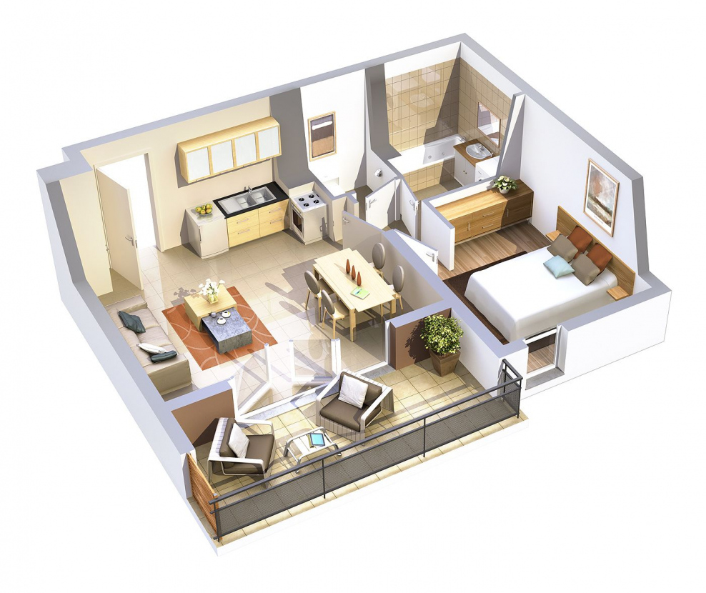 Макет планировки дома