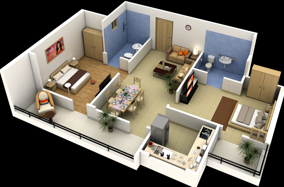 Floorplan 3d проекты