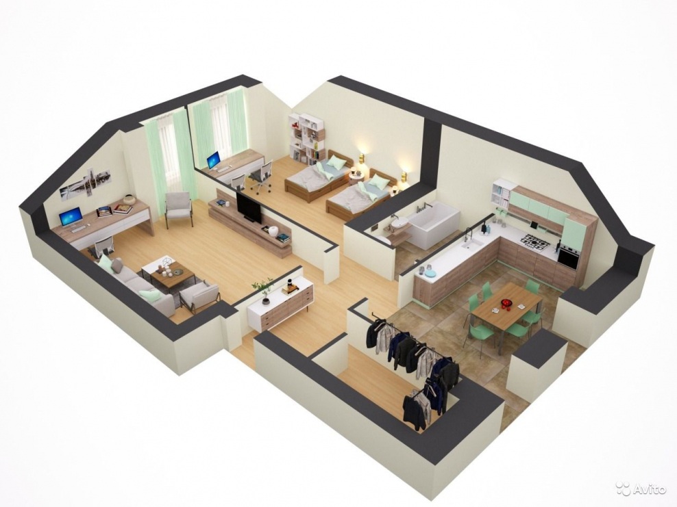 Floorplan 3d проекты