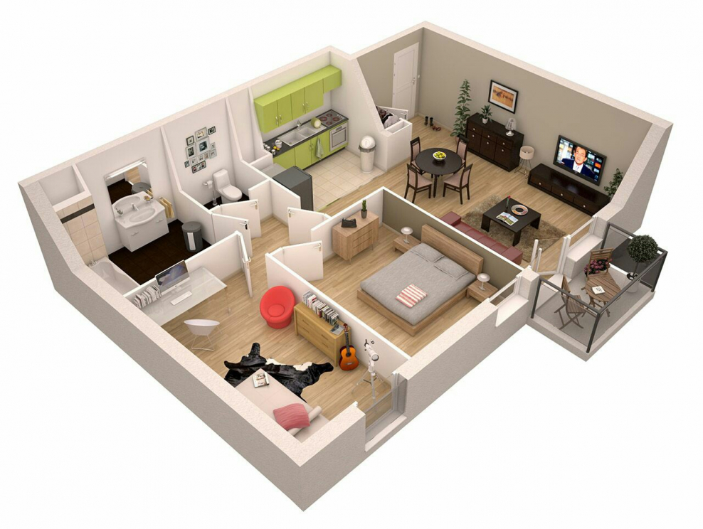 3d планировка квартиры